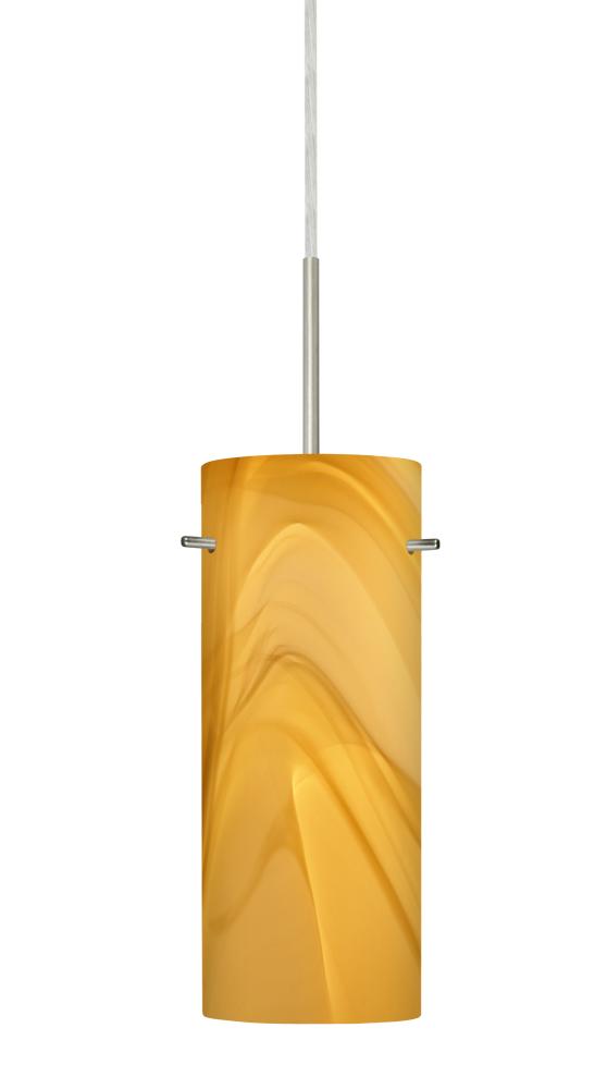 Besa Stilo 10 Pendant Satin Nickel Honey 1x100W A19