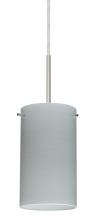 Besa Lighting 1BC-4404KR-LED-SN - Besa Stilo 7 LED Pendant Chalk Satin Nickel 1x9W LED