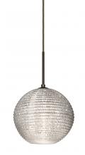 Besa Lighting 1JC-4616GL-LED-BR - Besa Kristall 8 Pendant Bronze Glitter 1x9W LED