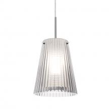 Besa Lighting 1JC-DIONCL-SN - Besa Dion Pendant, Clear Shade, Black Finish, 1x60W MAX E26 Base