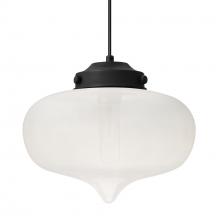 Besa Lighting 1JC-MIRAFR-BK - Besa Mira Pendant Black Frost 1x60W T10