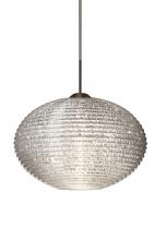 Besa Lighting 1JT-4913GL-BR - Besa Pendant Pape 12 Bronze Glitter 1x75W Medium Base