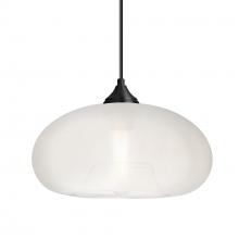 Besa Lighting 1JT-BANAFR-BK - Besa Pendant Bana Black Frost 1x60W MAX E26 Base