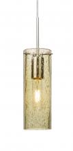 Besa Lighting 1JT-JUNI10GD-SN - Besa, Juni 10 Cord Pendant, Gold Bubble, Satin Nickel, 1x60W Medium Base