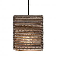 Besa Lighting 1JT-KIRK6-LED-BK - Besa, Kirk 6 Cord Pendant, Black Finish, 1x9W LED