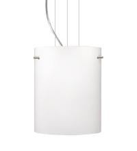 Besa Lighting 1KG-400607-LED-SN - Besa Tamburo 8 Pendant Opal Matte Satin Nickel 1x11W LED