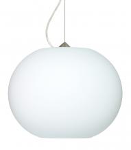 Besa Lighting 1KX-477507-LED-SN - Besa Jordo LED Pendant 1Kx Opal Matte Satin Nickel 1x11W LED