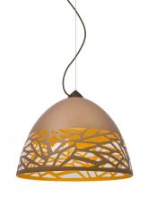 Besa Lighting 1KX-KIEVCP-LED-BR - Besa Kiev Pendant, Copper, Bronze Finish, 1x9W LED