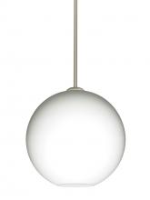 Besa Lighting 1TT-COCO1207-SN - Besa Coco 12 Stem Pendant, Opal Matte, Satin Nickel Finish, 1x60W Medium Base