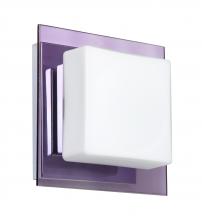 Besa Lighting 1WS-773591-LED-CR - Besa Wall Alex Chrome Opal/Amethyst 1x5W LED