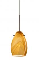  1XC-1713HN-BR - Besa Pendant Pera 6 Bronze Honey 1x50W Halogen