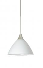 Besa Lighting 1XC-174307-SN - Besa Pendant Domi Satin Nickel White 1x50W Halogen