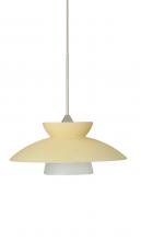 Besa Lighting 1XC-271897-LED-SN - Besa Pendant Trilo 7 Satin Nickel Champagne 1x5W LED