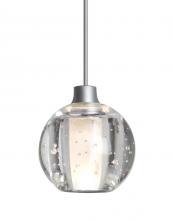 Besa Lighting 1XC-BOCA5BB-SN - Besa, Boca 5 Cord Pendant, Clear Bubble, Satin Nickel Finish, 1x35W Halogen