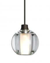 Besa Lighting 1XC-BOCA5CL-BR - Besa, Boca 5 Cord Pendant, Clear, Bronze Finish, 1x35W Halogen