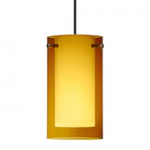 Besa Lighting 1XC-G44007-BK - Besa Pendant Pahu 4, Black Finish, Transparent Armagnac/Opal 1x35W MAX GY6.35 Base