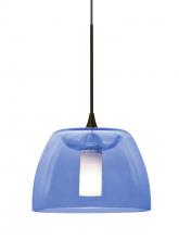 Besa Lighting 1XC-SPURBL-LED-BR - Besa Spur Cord Pendant, Blue, Bronze Finish, 1x3W LED