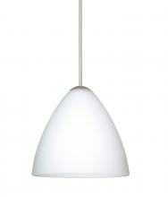 Besa Lighting 1XT-177907-LED-SN - Besa Pendant Mia Satin Nickel Opal Matte 1x5W LED