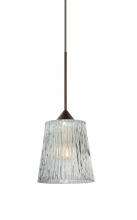 Besa Lighting 1XT-512500-BR - Besa Pendant Nico 4 Bronze Clear Stone 1x35W Halogen