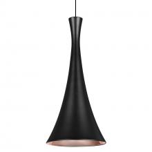 Besa Lighting 1XT-RONDO-LED-BK - Besa Rondo Pendant, Black Finish, 1x9W LED