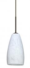 Besa Lighting 1BT-150919-LED-BR - Besa Chrissy Pendant Bronze Carrera 1x9W LED