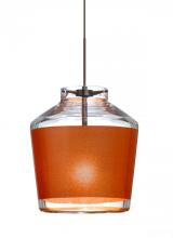 Besa Lighting 1XP-PIC6TN-BR - Besa Pendant Pica 6 Bronze Tan Sand 1x50W GY6.35