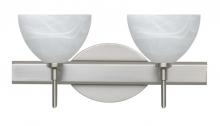 Besa Lighting 2SW-467952-LED-SN - Besa Wall Brella Satin Nickel Marble 2x5W LED