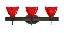 Besa Lighting 3SW-1779RC-BR - Besa Wall Mia Bronze Red Cloud 3x40W G9