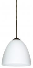 Besa Lighting J-447007-LED-BR - Besa Vila LED Pendant For Multiport Canopy Opal Matte Bronze 1x9W LED