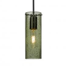 Besa Lighting J-JUNI10MS-BK - Besa, Juni 10 Pendant For Multiport Canopy, Moss Bubble, Black, 1x60W MAX E26 Base