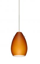 Besa Lighting RXP-171380-SN - Besa Pendant Pera 6 Satin Nickel Amber Matte 1x50W Halogen