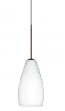 Besa Lighting RXP-719807-BR - Besa Pendant Karli Bronze Opal Matte 1x50W Halogen