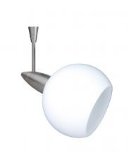 Besa Lighting SP-155907-12-SN - Besa Spotlight With 12" Stem Palla 3 Satin Nickel Opal Matte 1x35W Halogen Mr11