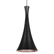 Besa Lighting X-RONDO-LED-BK - Besa Rondo Pendant For Multiport Canopy, Black Finish, 1x9W LED