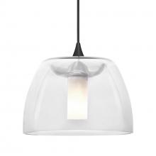 Besa Lighting X-SPURCL-BK - Besa Spur Pendant For Multiport Canopy, Clear, Black Finish, 1x35W MAX GY6.35 Base