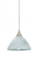 Besa Lighting XP-174352-SN - Besa Pendant Domi Satin Nickel Marble 1x50W MAX GY6.35 Base