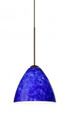 Besa Lighting XP-177986-BR - Besa Pendant Mia Bronze Blue Cloud 1x50W Halogen