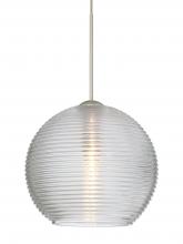 Besa Lighting XP-461500-LED-SN - Besa Pendant Kristall 6 Satin Nickel Clear 1x5W LED