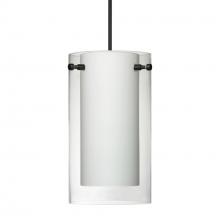 Besa Lighting XP-C44007-BK - Besa Pendant Pahu 4, Black Finish, Clear/Opal 1x35W MAX GY6.35 Base