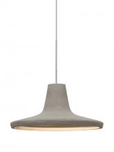 Besa Lighting XP-MODUSTN-LED-SN - Besa Modus Cord Pendant, Tan, Satin Nickel Finish, 1x9W LED