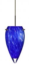 Besa Lighting 1JT-412586-LED-BR - Besa Juli LED Pendant Blue Cloud Bronze 1x9W LED