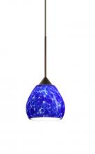 Besa Lighting 1XT-560586-BR - Besa Pendant Tay Tay Bronze Blue Cloud 1x50W Halogen