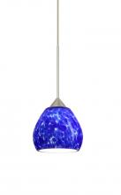 Besa Lighting 1XC-560586-LED-SN - Besa Pendant Tay Tay Satin Nickel Blue Cloud 1x5W LED