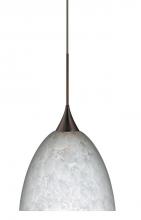 Besa Lighting 1XT-757019-LED-BR - BESA PENDANT SASHA BRONZE CARRERA 1X6W LED