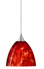 Besa Lighting 1XT-757041-SN - Besa Pendant Sasha Satin Nickel Garnet 1x50W GY6.35