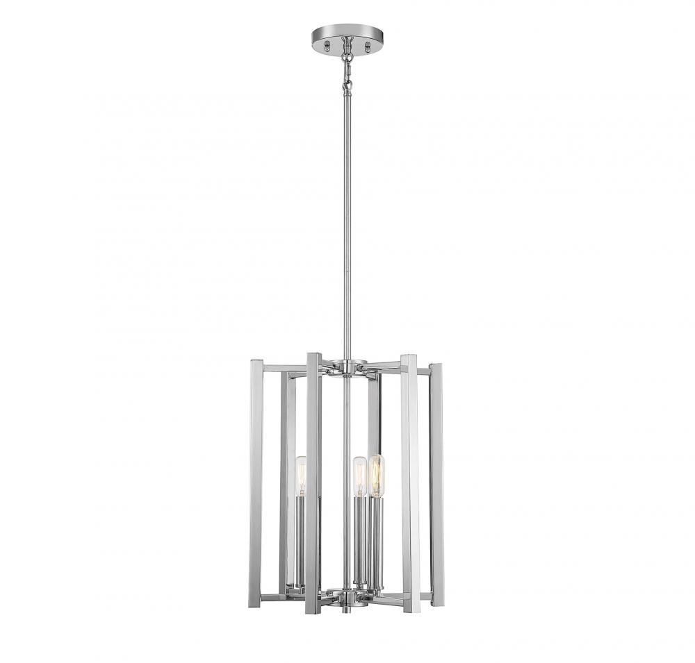 Benson 3-Light Pendant in Polished Nickel