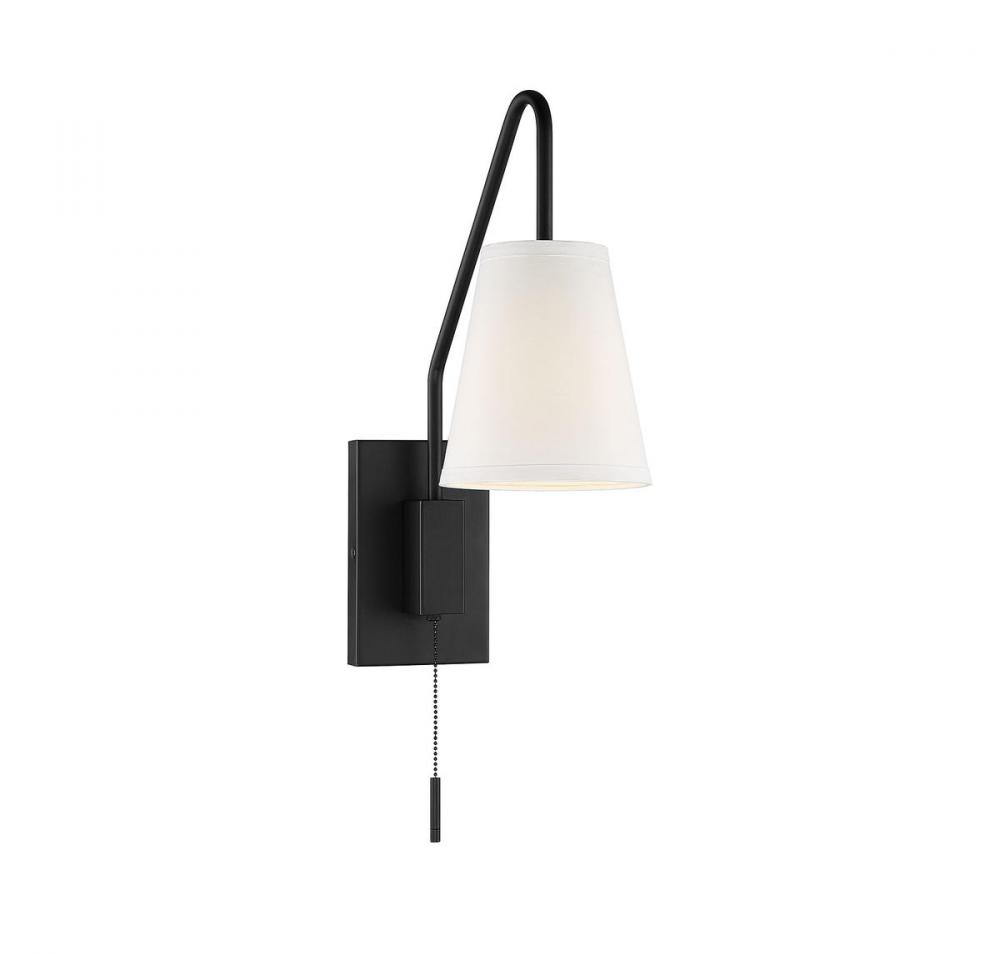 Owen 1-Light Adjustable Wall Sconce in Matte Black