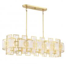 Savoy House 1-2032-6-260 - Portia 6-Light Linear Chandelier in True Gold