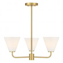 Savoy House 1-4013-3-322 - Blair 3-Light Chandelier in Warm Brass