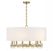 Savoy House 7-4368-6-322 - Dahlia 6-Light Pendant in Warm Brass